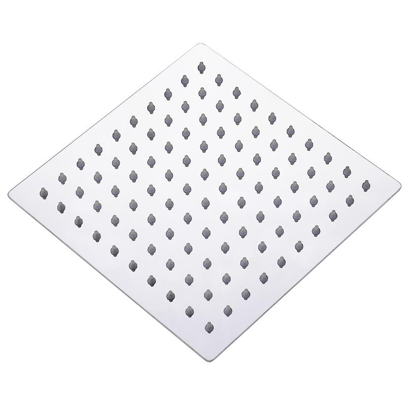 Larsd AL8073 304 Stainless Steel Square Ultra-Thin Shower Head