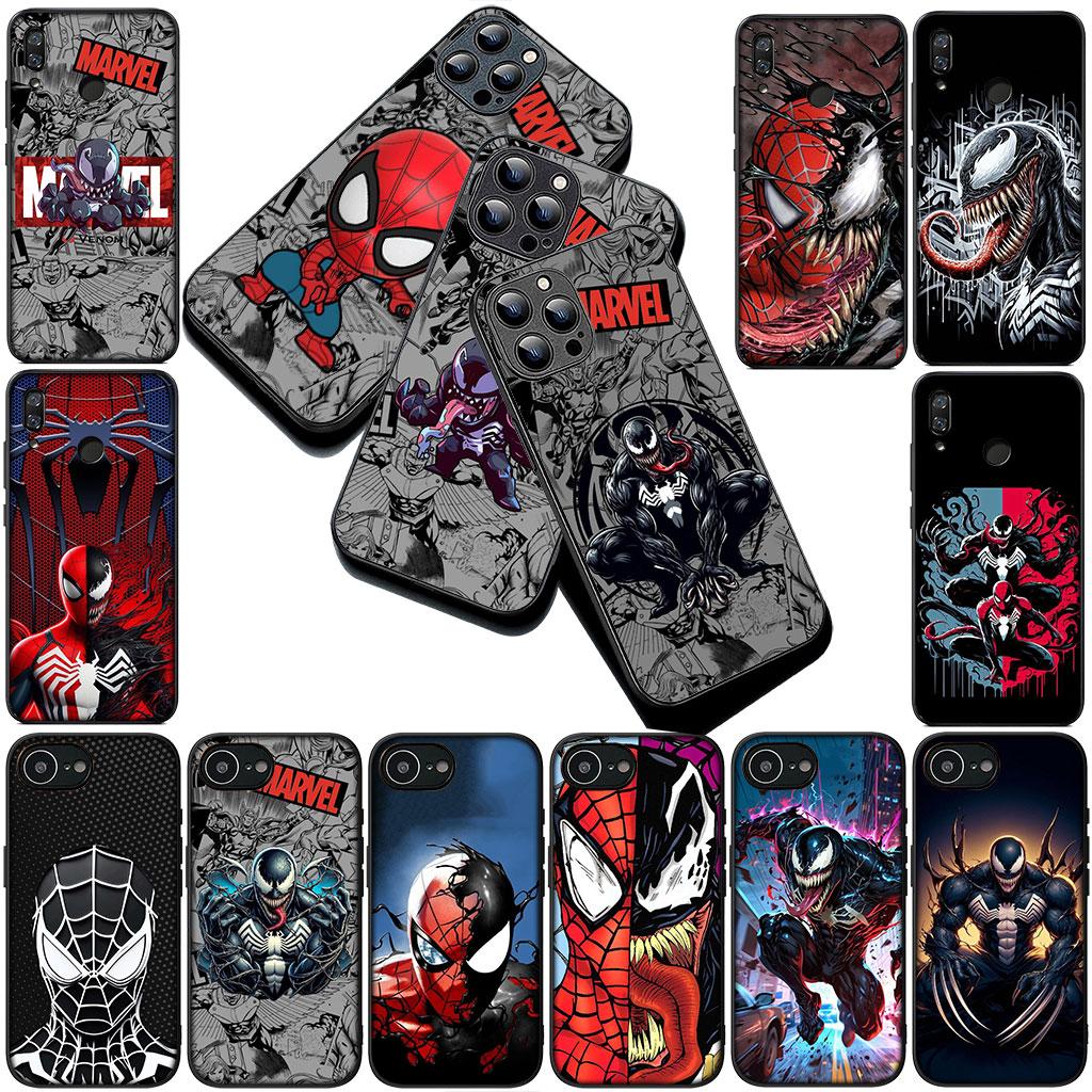 Phone Cover for Motorola Moto G86 G57 E14 E15 G14 G34 G35 G84 G24 A54 G15 Power E22 Case SpiderMan Marvel Venom Spider Man