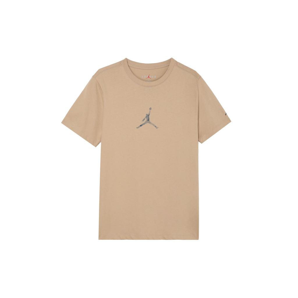 Jordan Brand Soft Comfortable Cotton Short Sleeve T-Shirt Men Tops Tan FD7030-200