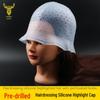 No-Punch Silicone Highlight Cap: Reusable, Deep-Conditioning, Round-Hole Hairdye Cap