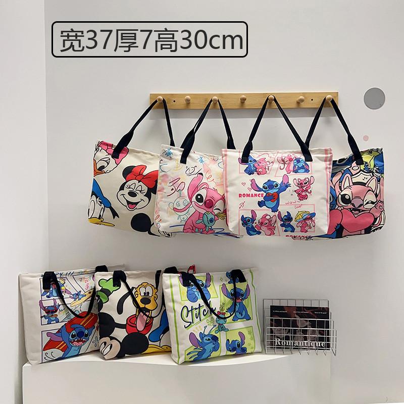 Minnie Cartoon Canvas Tote Bag With Large Capacity For Daily Use