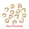 100pcs PVD Gold Plated Stainless Steel Open Jump Rings Connectors for DIY Jewelry Making Split Ring Jewelry Findings Accessoires
