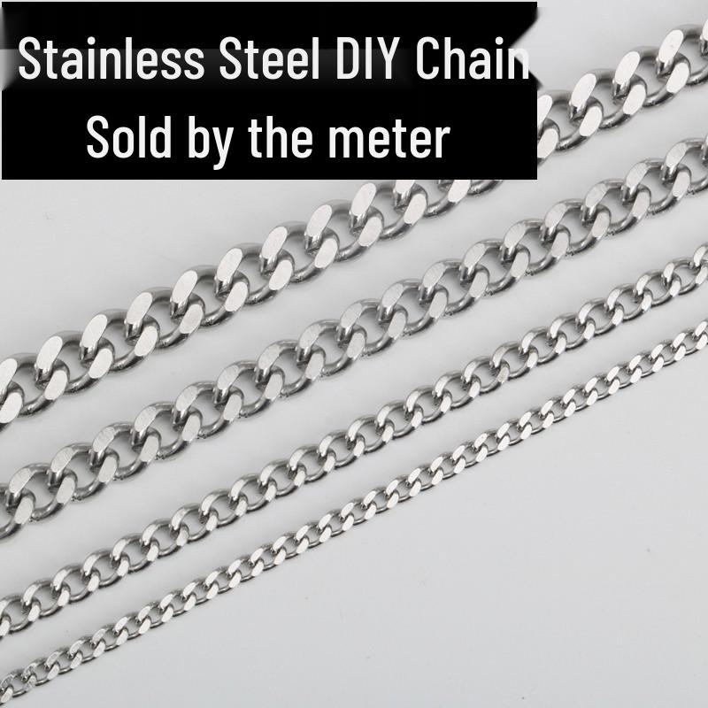 

Подвеска-жетон из нержавеющей стали с двусторонней полировкой, титановая, для мужчин и женщин 2mm Chain