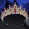 Quality copper Color Water Drop Bridal Jewelry Sets Princess Tiaras Necklace Earrings Wedding Crown Jewellry Set for Brides