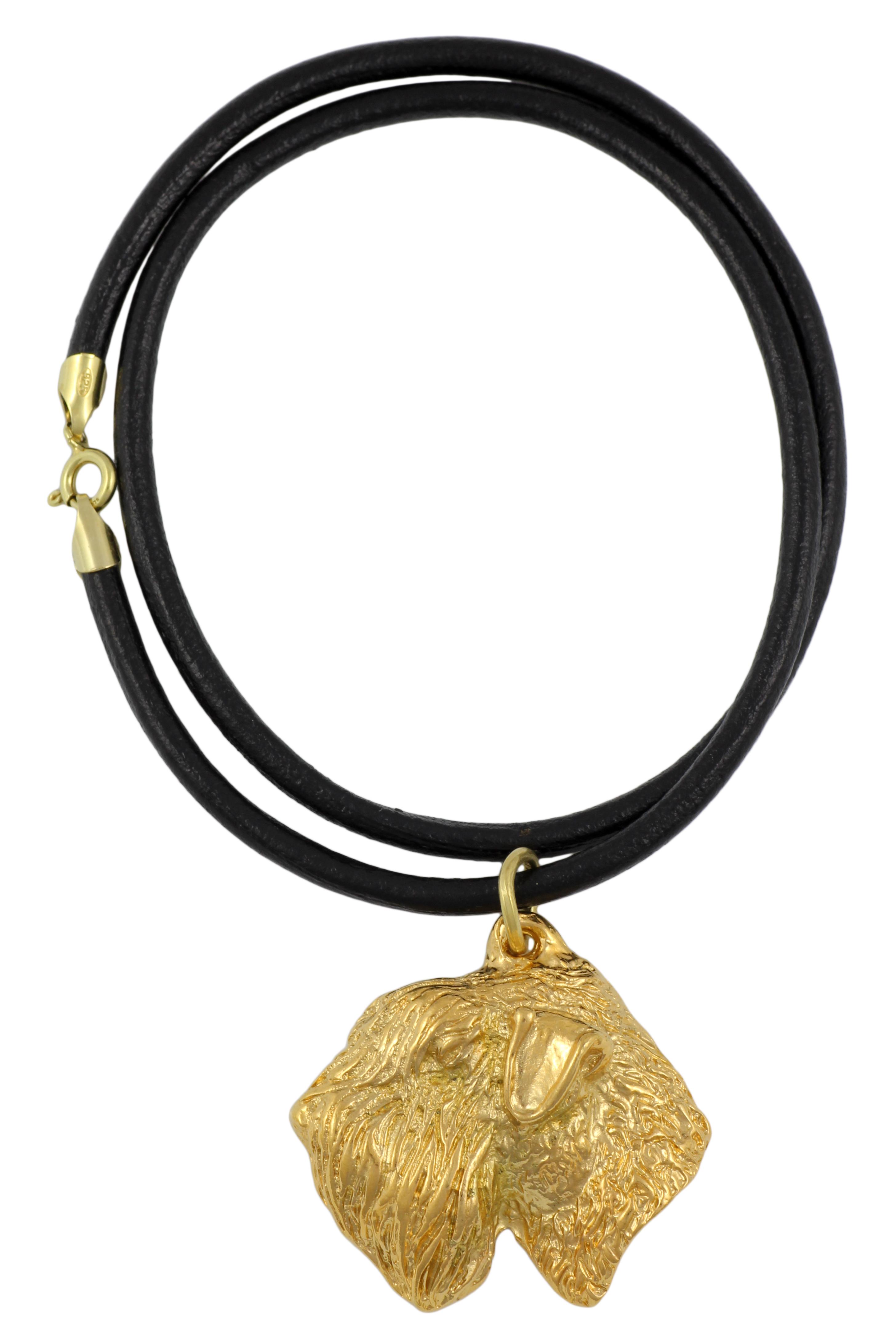 

Irish Soft Coated Wheaten Terrier - necklace with a dog in a gift box, gold-plated pendant for a dog lover, striking jewelry by Art-Dog