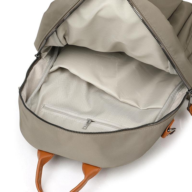 Stylish Nylon Backpack for Women – Lightweight & Water-Resistant Design with PU Accents and Multi-Pocket Storage, Ideal for Daily Use