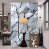 40cm Self-Adhesive Marble Film Oil-Proof Heat-Resistant Kitchen Wall Stickers for Cabinet Home Renovation Decorative Wallpaper