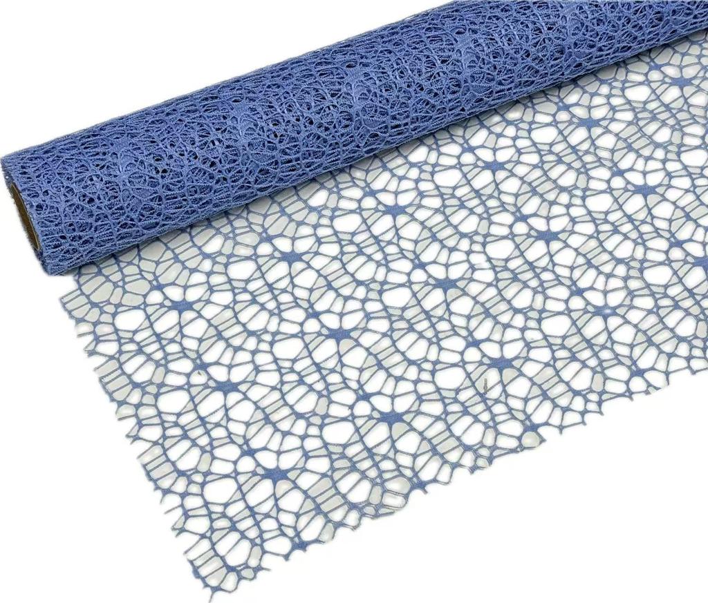 Jacquard Net Mesh Flower Bouquet Wrapping Paper - Elegant Openwork Design for Gift Wrapping and Floral Arrangements