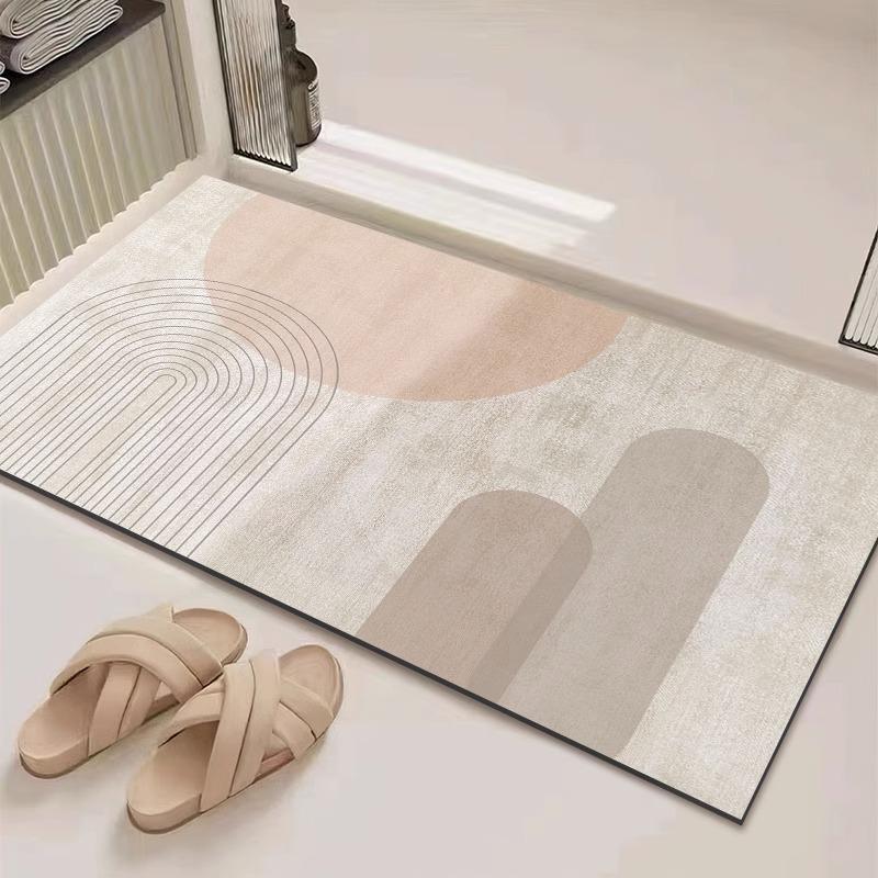 Diatom Mud Bathroom Mat - Quick-Dry, Water-Absorbent, Wear-Resistant Floor Mat for Shower Rooms