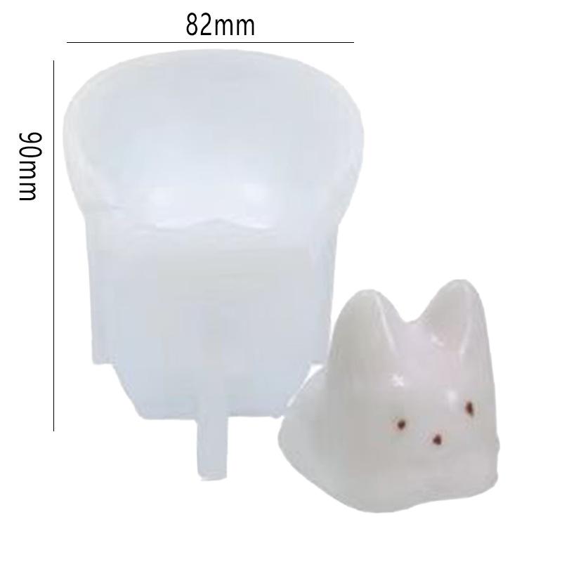1 stk Kattemelkepudding silikonform Halloween gelébollekake Søt kake Hvit Kald Ispulverform Kakepynt Tilbehør