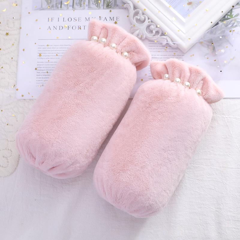 Элегантные длинные рукава Pearl Plush для женщин - Коллекция Осень/Зима Short (22cm*17cm)