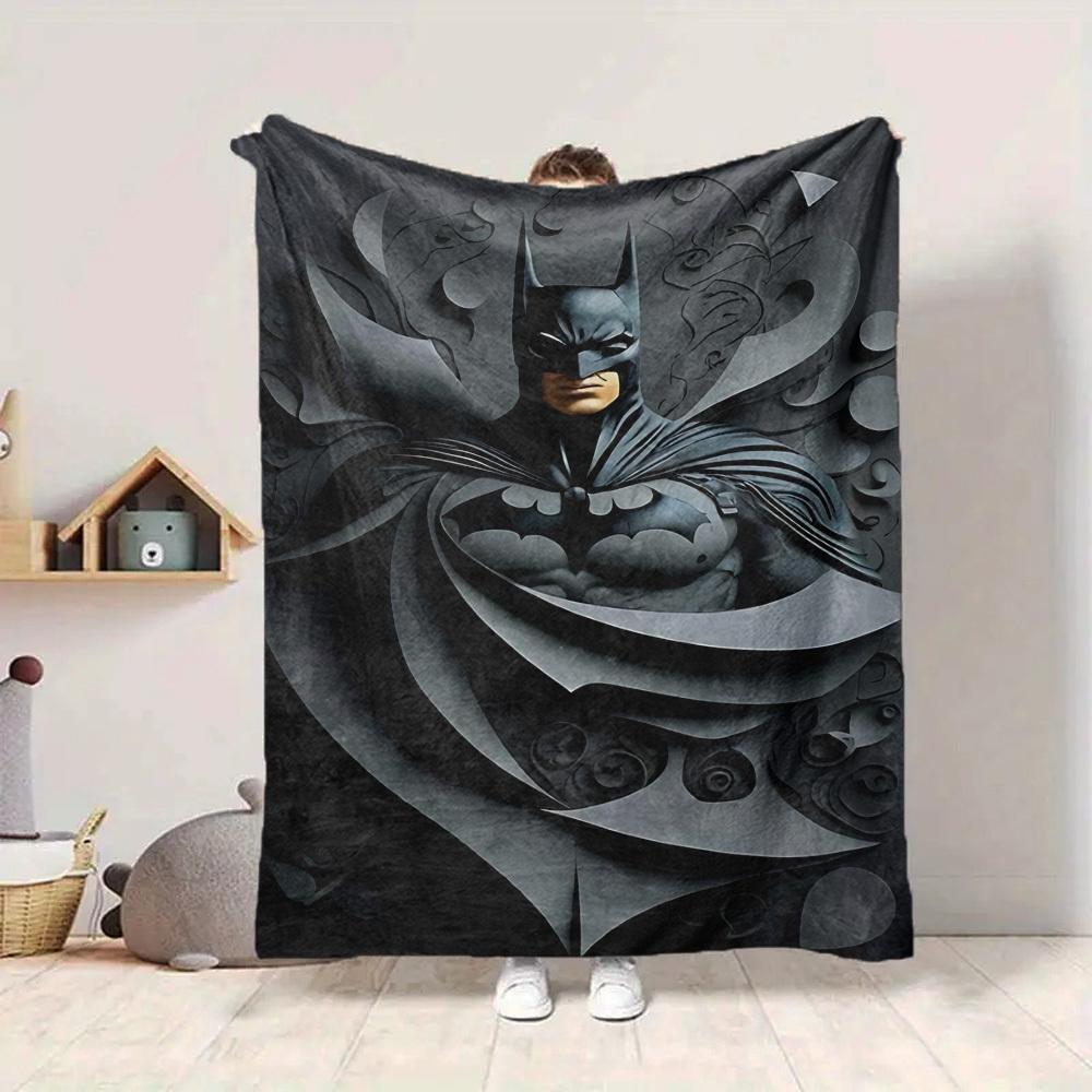 1 stuks Batman, Superhelden Deken Lichtgewicht Flanellen Plaid Voor Bank, Bed, Reizen, Kamperen, Woonkamer, Kantoor, Bank, Stoel, En Bed