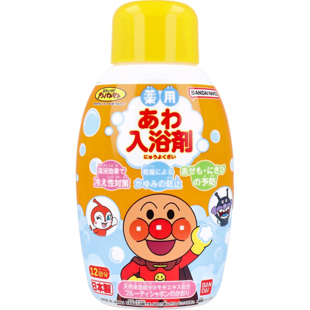 Bandai Medicated Foaming Bath Bottle Anpanman Additive, Type, оранжевый