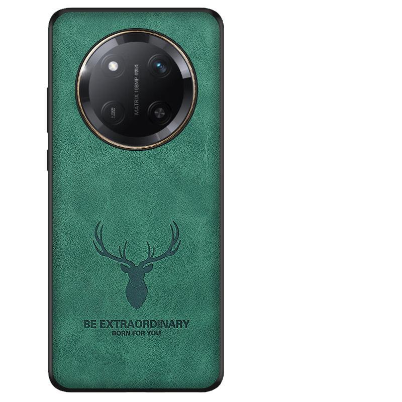 Für Honor X60 Pro Leder Stoßfest Telefon Fall Für Honor X60i X50 GT Cartoon Elch Hirschkopf Schutzhülle Für Honor X50 x60 Pro X50i Plus Fundas