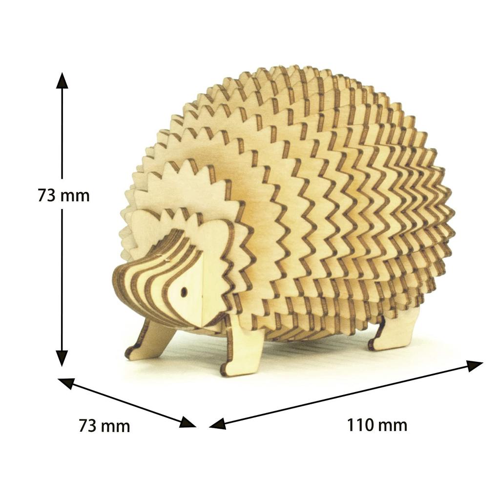 Hedgehog Memo Stand A 3D wooden puzzle DIY craft kit for kids and adults alike educational toy for boys and girls a great 3D art piece and a great