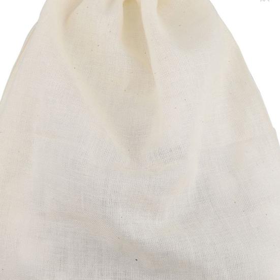 3Pcs/Set Mesh Pouch Drawstring Design Easy to Dry Lightweight High Quality Natural Large Milk Tea Filter Bag for Restaurant