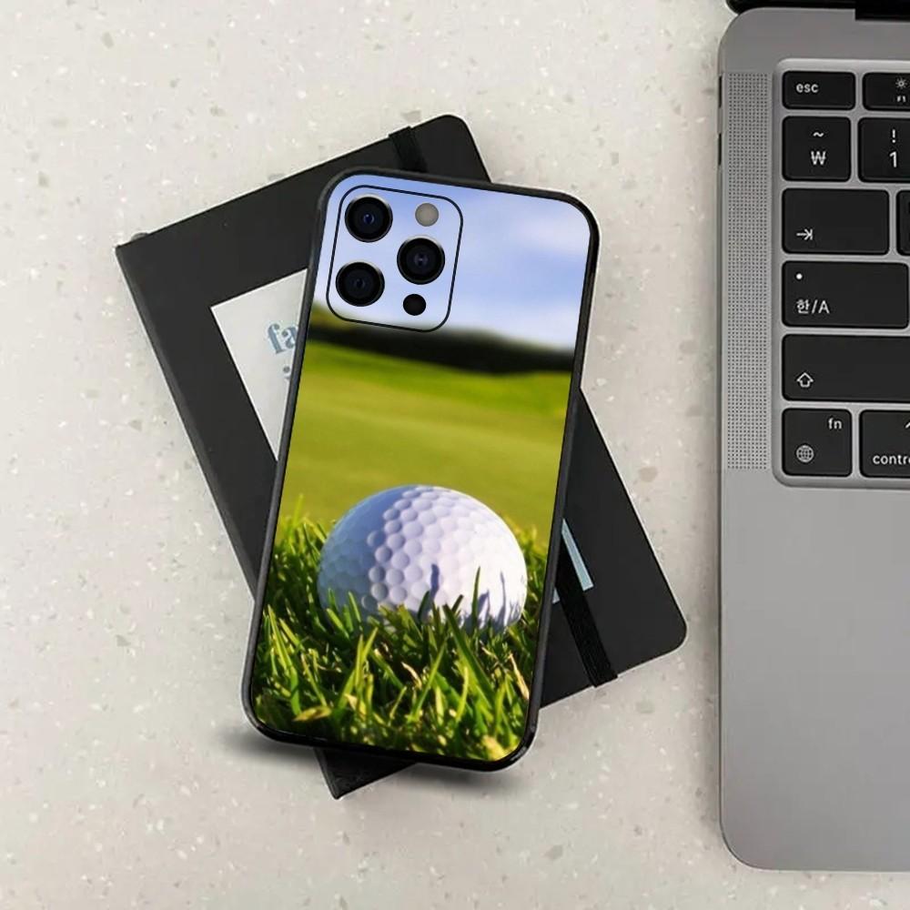 Sport Golf Ball  Phone Case For iPhone 15,14,13,12,11,Pro,X,XS,Max,XR,Plus,Mini Soft Black Cover
