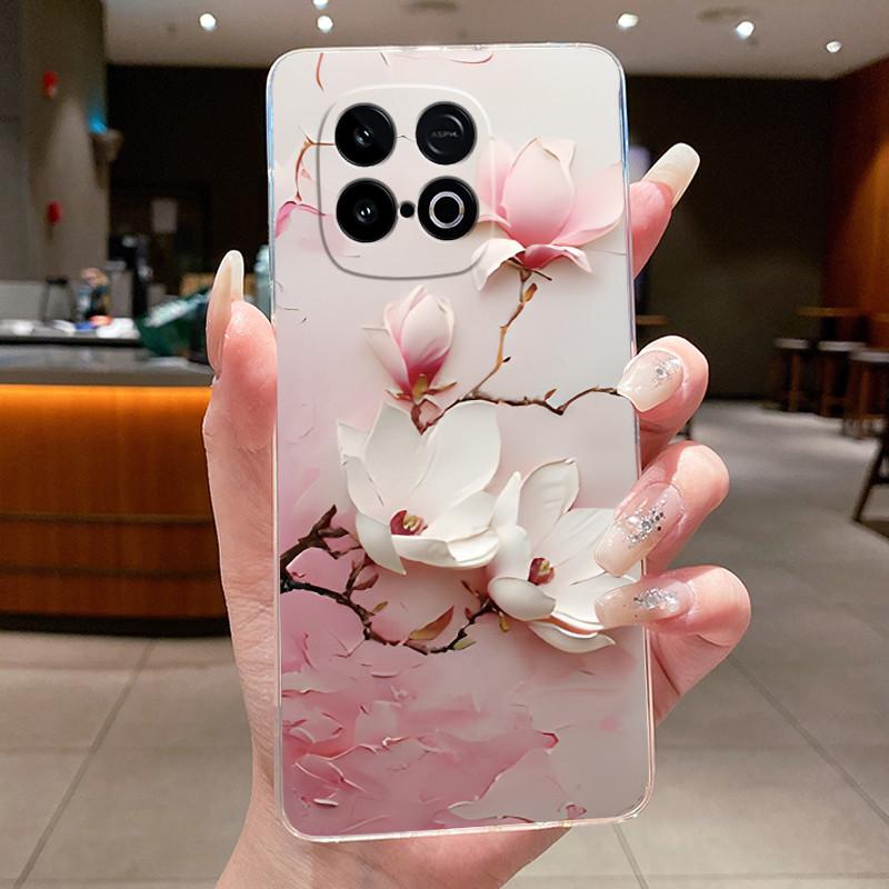 Luxury Butterfly Flower Case For Vivo iQOO Neo 10 / Neo10 ( Snapdragon 8s Gen 4 Version ) Clear TPU Silicone Cover Fundas Coque