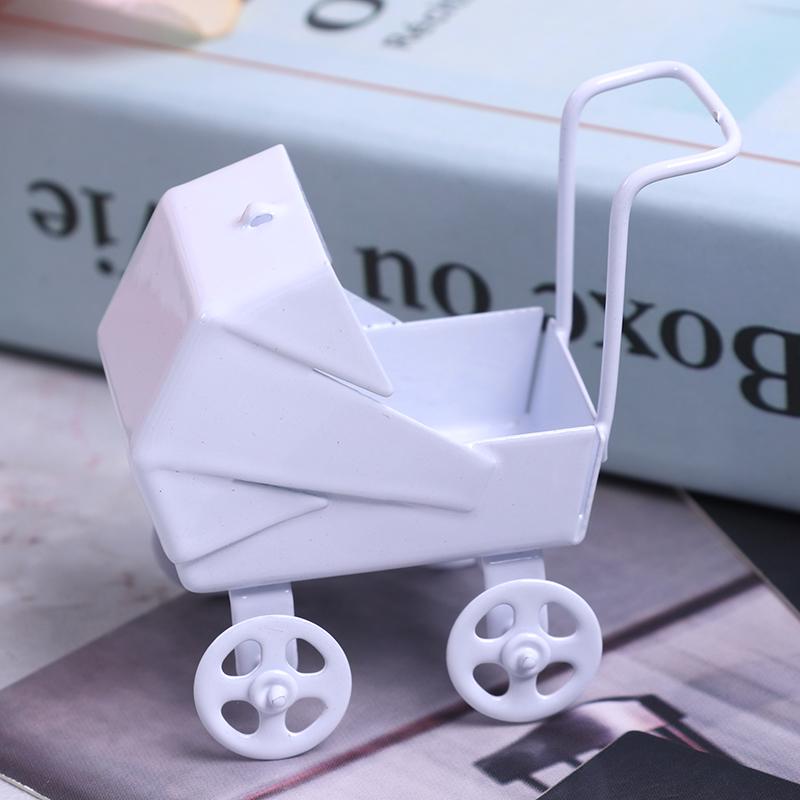 Baby Stroller Pram Model Kids Toy Diy Miniature Dollhouse Furniture Accessories
