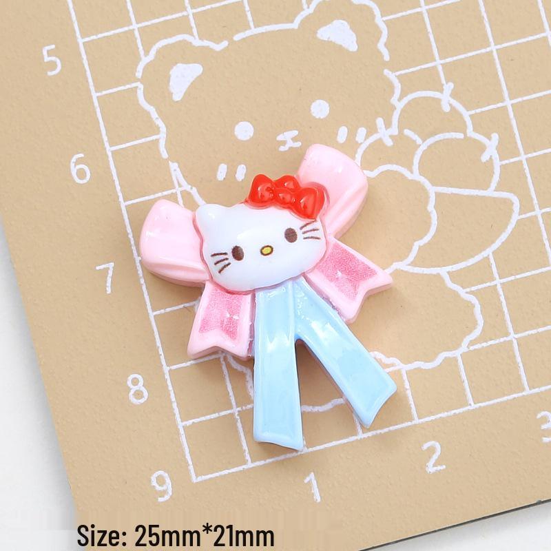 Adorable Resin Cartoon Cat Shoe Buckle & Creative DIY Jewelry Hair Clip Accessories