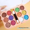 Children's Day Sparkling Eyeshadow Palette - Pearlescent Glitter In Blue, Green, Purple for Stage Makeup