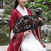 Hand Crafted Hand-painted Fan Colorful Spanish Wood Fan Traditional Handheld Fan  Home Ornaments