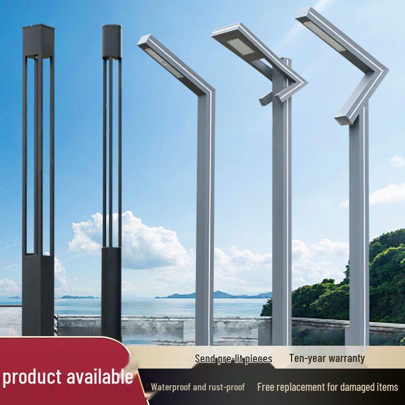 3-Meter 7-Shaped Aluminum LED Solar Street Light for Parks