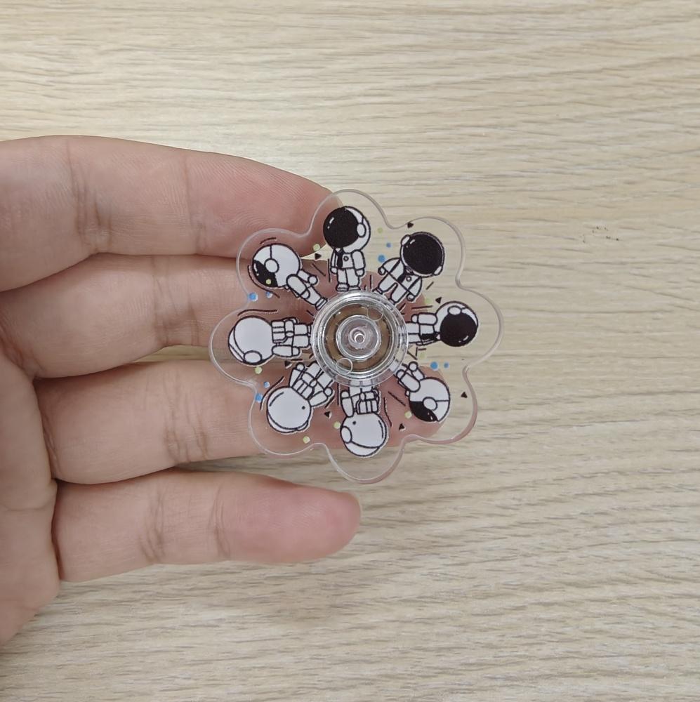 Hand Spinner Running Small Figure Fingertip Gyro Visual Illusion Decompression Toy Children'S Creative Dynamic Rotation