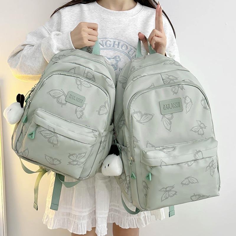 Schoolbag Japanese Ins Style High Value Backpack Leisure High School Students Junior High School Girls Schoolbag Large Capacity Backpack