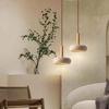 Japanese Wabi-Sabi Style Yellow Travertine Pendant Lamp for Entrance, Restaurant, Bedroom, or Bedside