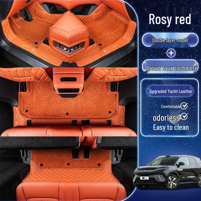 Floor Mats for 25 BYD Tang L Models - Custom-Fit, Modified Interior Mats for Tang L DMI and EV