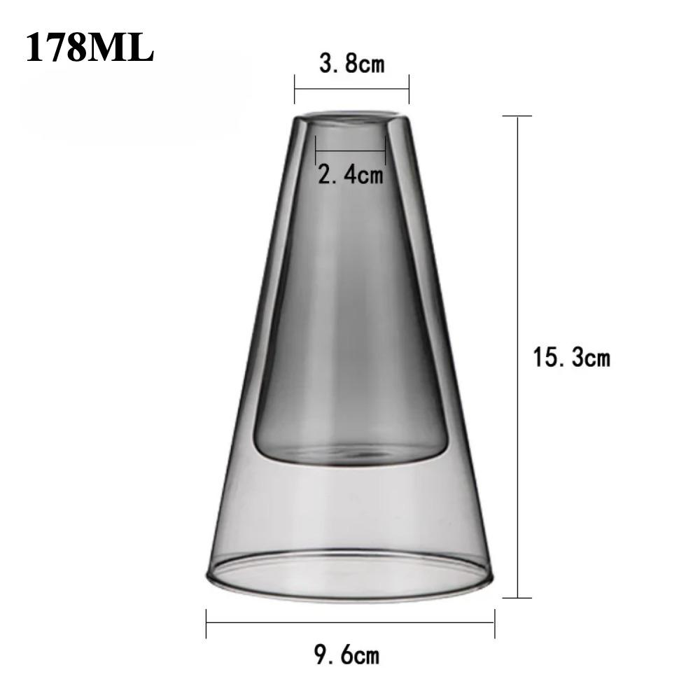 Double Layer Triangle Transparent Aromatherapy Glass Diffuser Empty Bottle Oil Organizers Storage for Living Room Bedroom