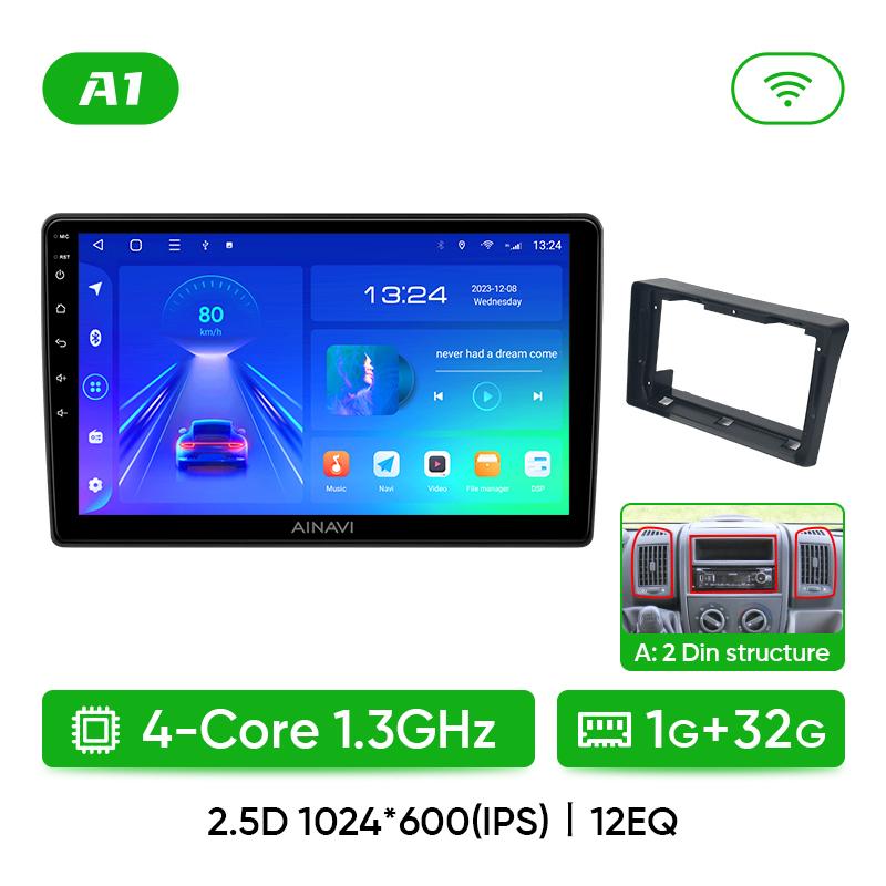 

Автомобильное радио Ainavi для Fiat Ducato 2005-2025 Citroen Jumper Peugeot Boxer Dodge Ram 2500 Wireless Carplay Android Auto Multimedia