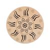 Hand Drum Ethnic Percussion Instrument Poplar Wood Bamboo Drum for Home Party Supplies Onomatopoeic Music Portable Hand