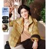 JIANHU Women's Elegant 90% White Duck Down Winter Puffer Coat