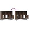 Sideboard in Brown Oak Look 100 x 35 x 76 cm Engineered Wood