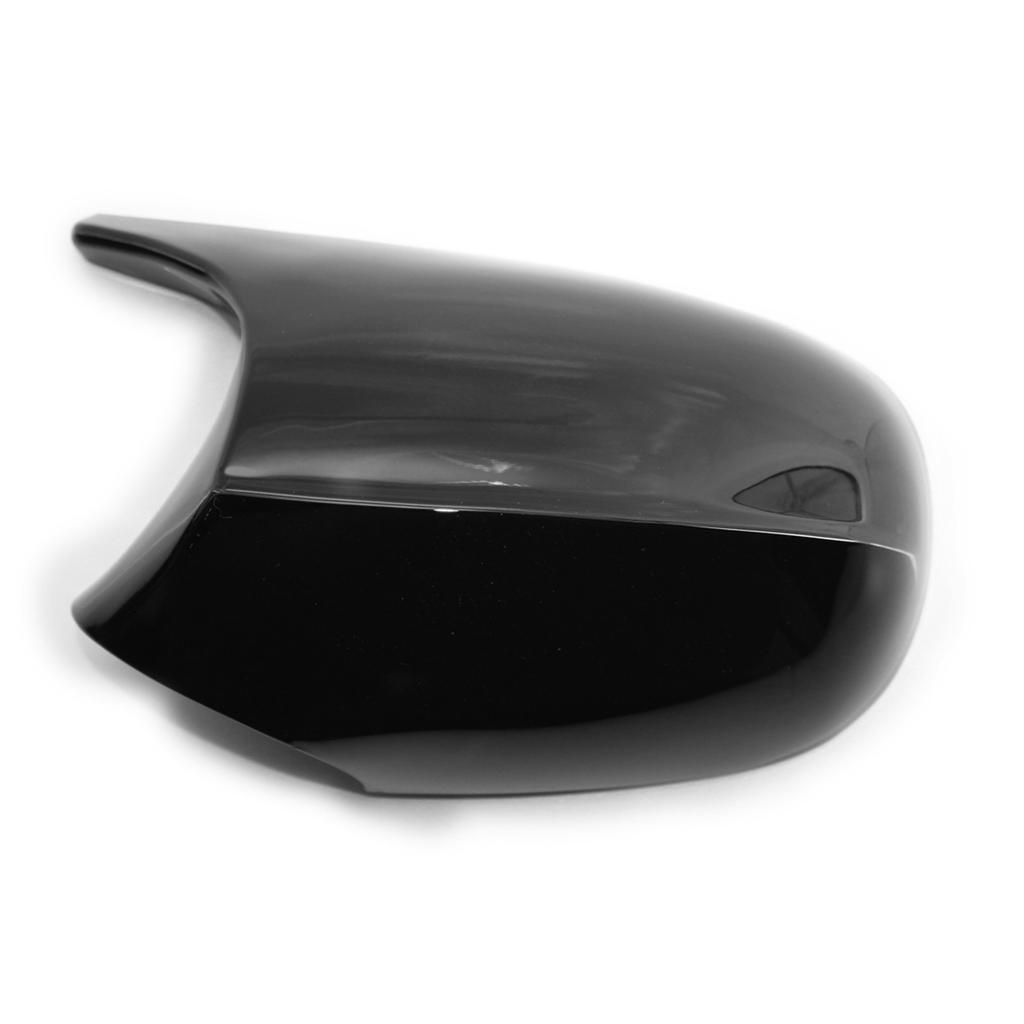 Rearview M3 Style Side Mirror Shells Side Wing Mirror Cover Cap Bright Black Style Pair Replacement for BMW E90 E91 E92