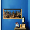 Wooden Forest Ornaments Rural Style Multi-layer Picture Art Bathroom Wall Decor Perfect Gift For Nature Enthusiasts