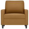 Armchair Brown 60 Cm Velvet