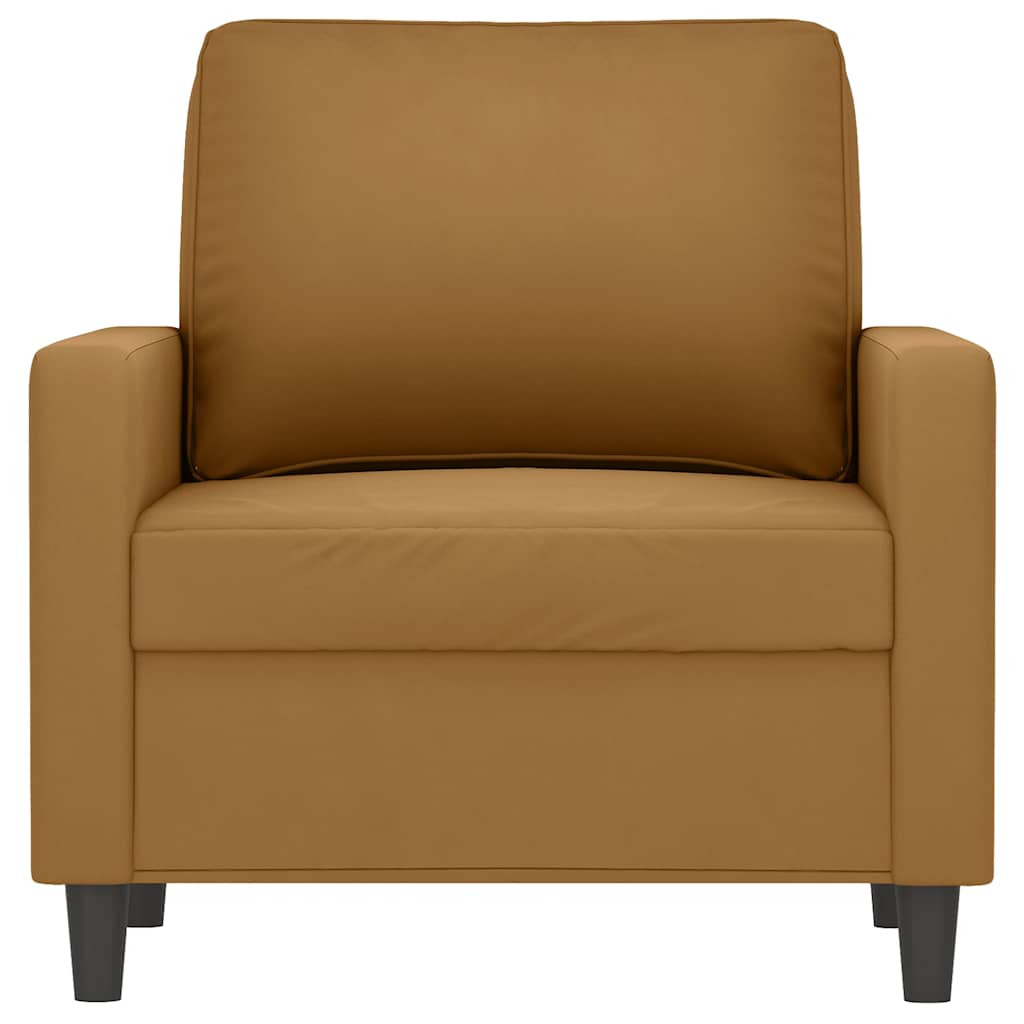 Armchair Brown 60 Cm Velvet