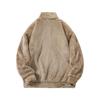 2025 Men's Arctic Fleece Half-Zip Hoodie - Casual Loose Fit, Warm Fluffy Stand Collar Pullover