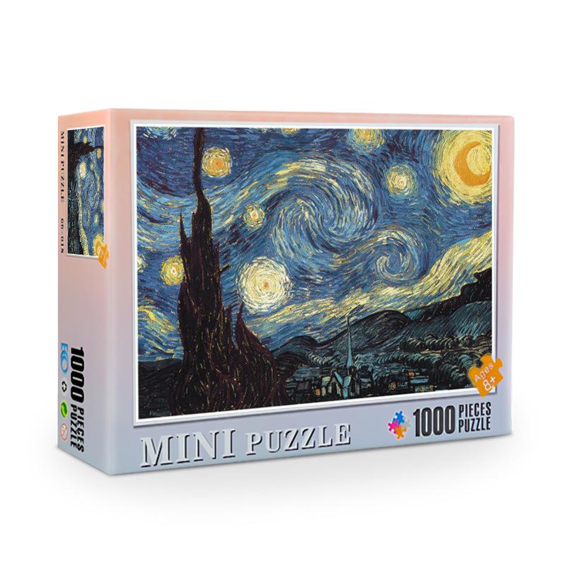 Challenging 1000-Piece Anime Landscape Puzzle: Adult Stress Relief Commemorative Edition