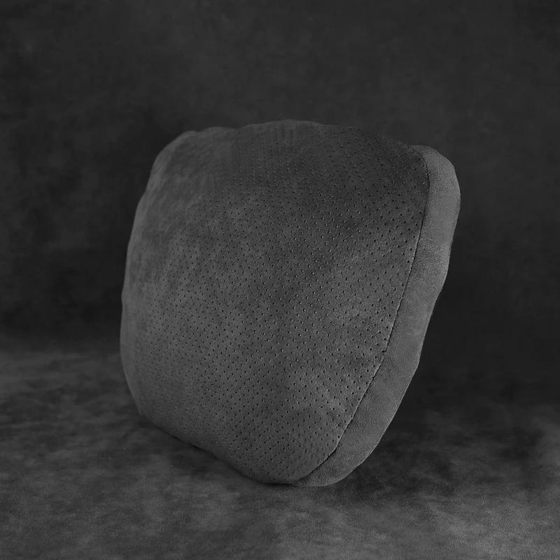 Italy Super Suede Car Maybach Design Headrest for Teala Model 3 Y X S Highland Mercedes Benz C W204 W205 W206 W212 W213 W177