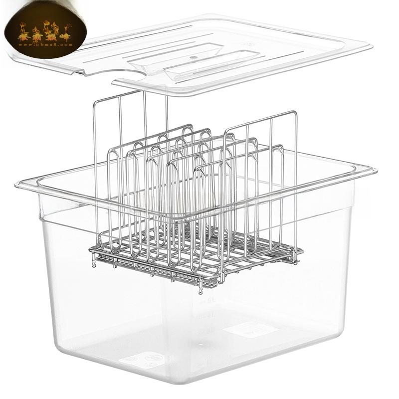 Macchina per cottura a bassa temperatura a cottura lenta Contenitore vasca scatola per cottura lenta a bassa temperatura con foro scatola per cottura lenta Sous Vide USA(11 litri d'acqua