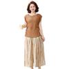2026 Summer Casual Loose Two-Piece Set: Short Sleeve Top & Pants for Middle-Aged and Elderly Women