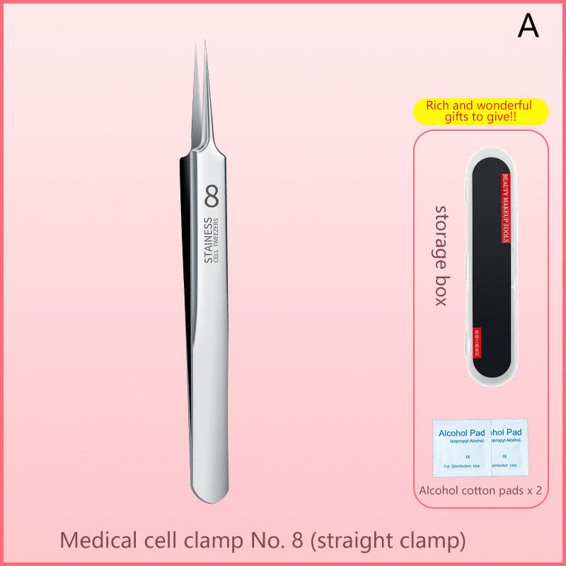 Ultra-Fine Cell Pimples Blackhead Clip Tweezers Beauty Salon Remover Acne Needle Blackhead Deep Cleaner Clip Face Skin Care Tool
