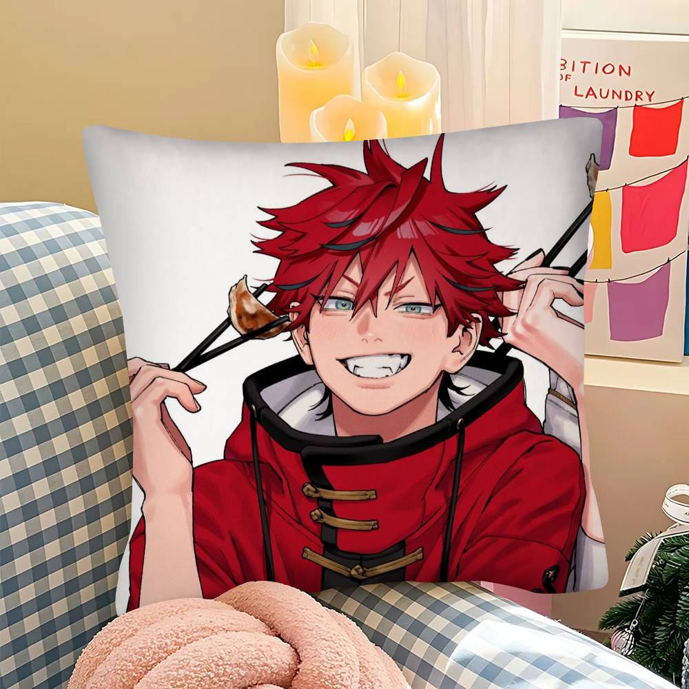 1Pc Manga Series Gokurakugai Pillow Case Fashion Square Pillowcase Bedroom Sofa Room Ins Decoration Leisure