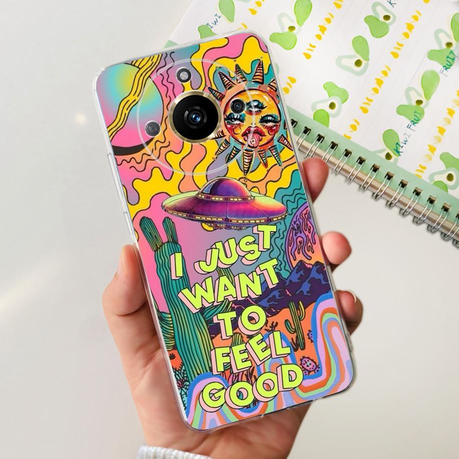 For Realme 11 Pro Plus Case RMX3740 RMX3741 Phone Cover Fashion Flower Butterfly Soft Silicone Funda For Realme 11 Pro 5G Bumper