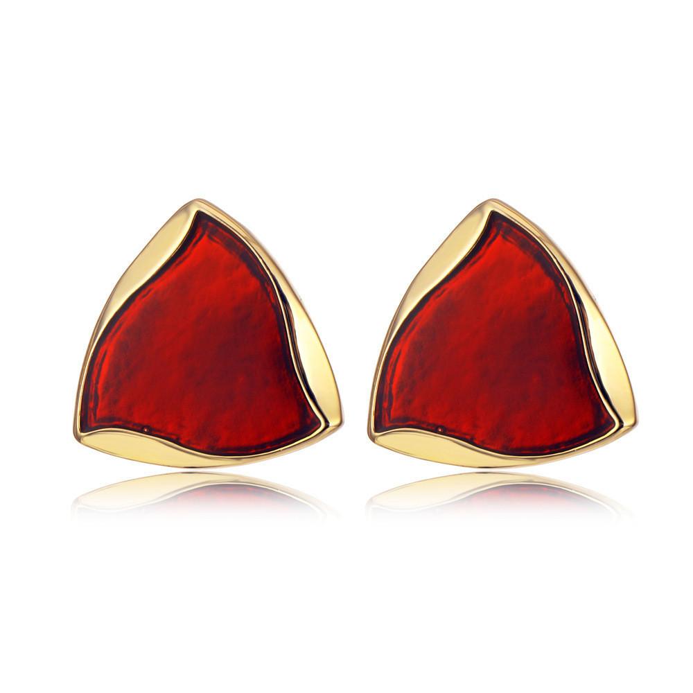 Creative Trendy Triangle Alloy Earrings Chic Simple Design For Occasions All