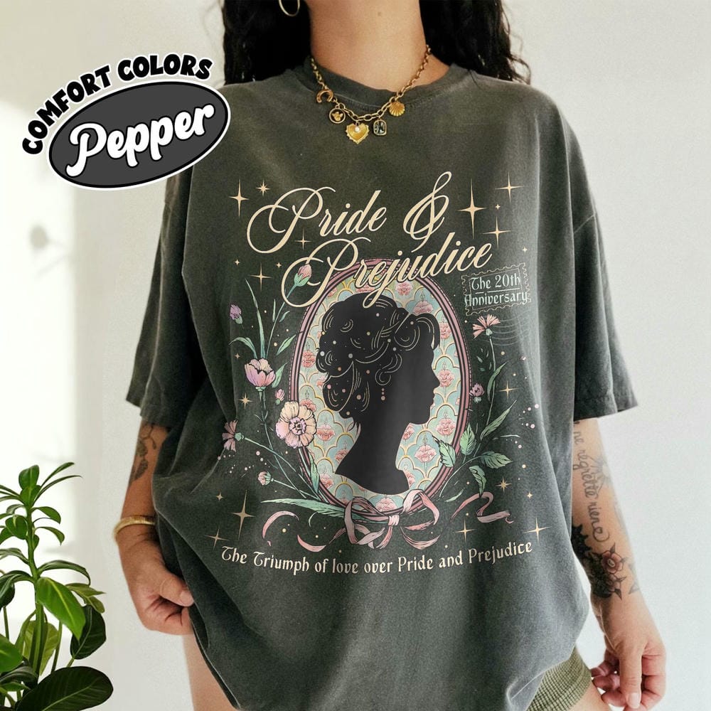 Stolz und Vorurteil Komfort Unisex T-Shirt Für Fan Sturköpfiges Willensstarkes Mädchen T-Shirt Fantasy Buchliebhaber Shirt Lustiges Sweatshirt Streetwear